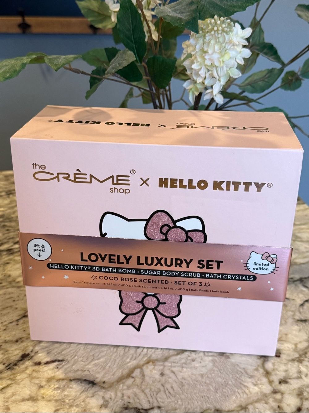 The Crème Shop x Hello Kitty Lovely Luxury Bath Gift Set Limited Edition NIB